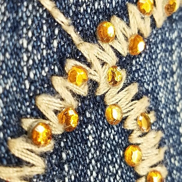 Refuge Jeans with Rhinestone Embellishment Pockets Style: BL-2230CR - Picture 3 of 10